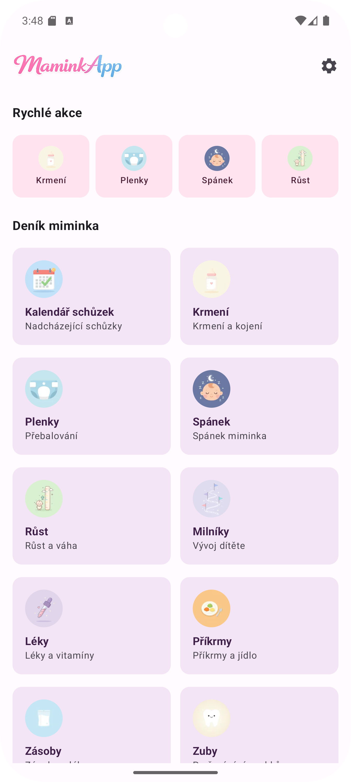 Deník miminka
